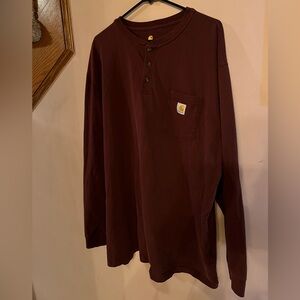 Carhartt men’s long sleeve 3-button Henley. Very good pre-loved condition. 2X